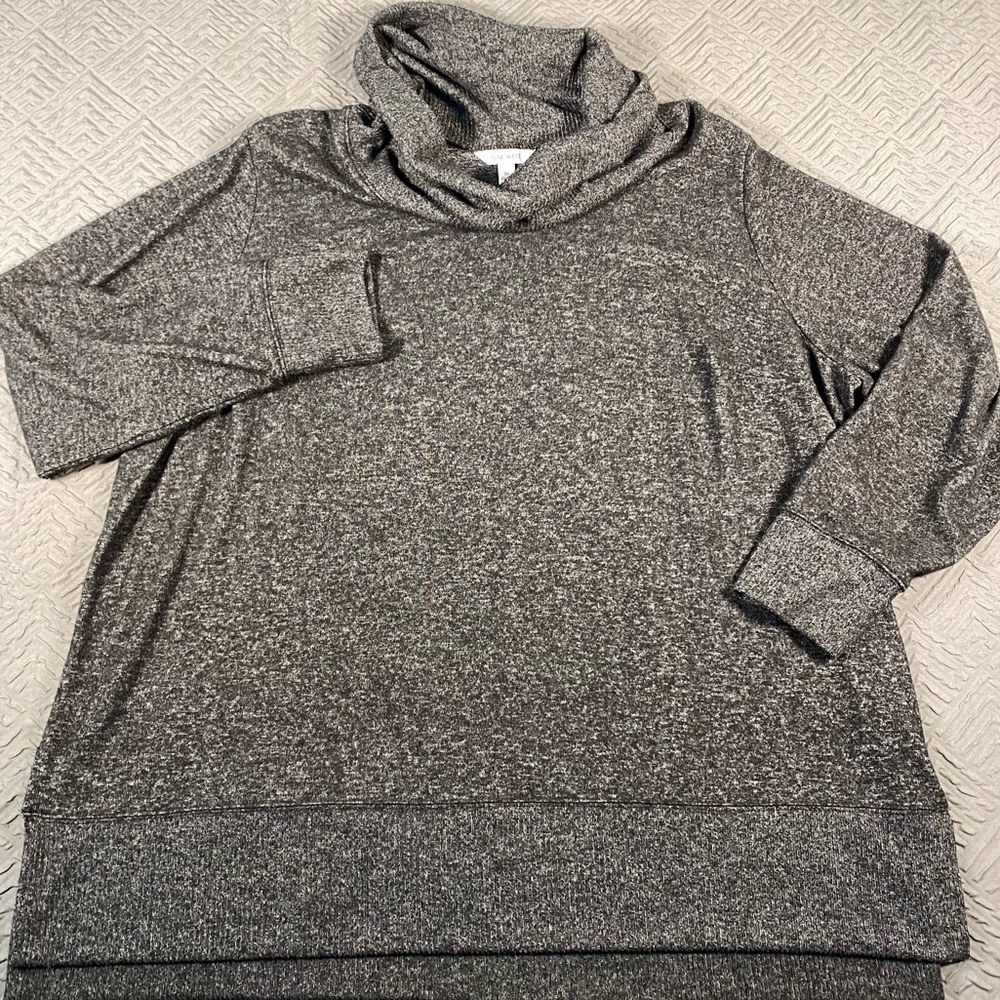 NWOT Nine West Gray Cowl Neck Sweater Plus Size 3X